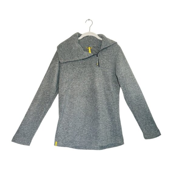 Lolë Women's Warm Sweater Long Sleeve Pullover in Gray - Sz M - Picture 1 of 10